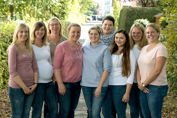 Die Hebammen der Hebammengemeinschaft am Klinikum in Halle Westfalen