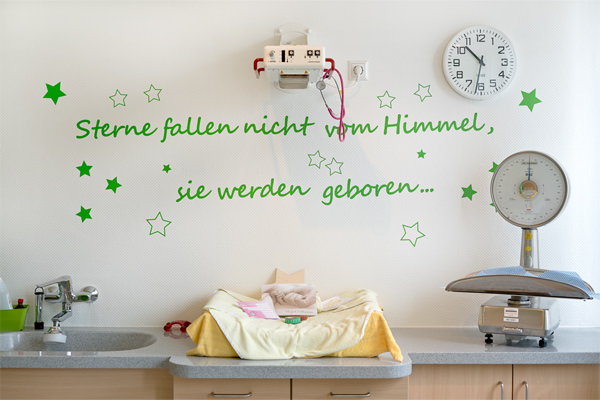 Räume der Hebammengemeinschaft am Klinikum in Halle Westf.