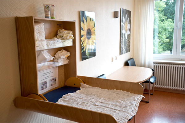 Räume der Hebammengemeinschaft am Klinikum in Halle Westfalen.