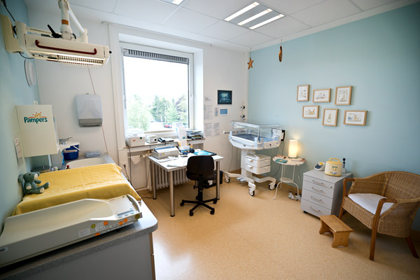 Räume der Hebammengemeinschaft am Klinikum in Halle Westfalen.
